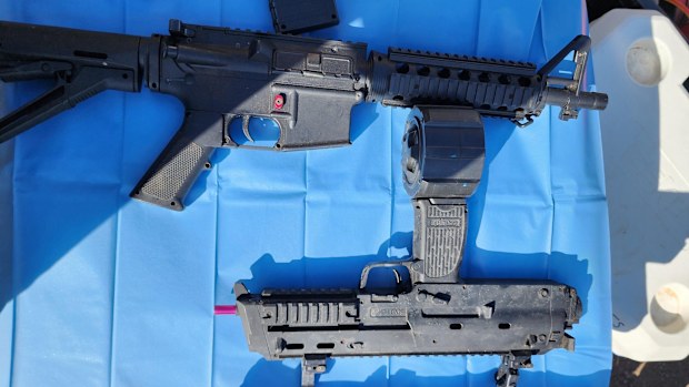 Allegedly stolen guns/firearms