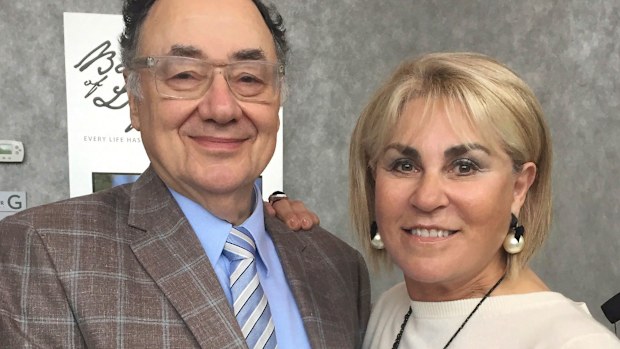 Barry and Honey Sherman pose for a photo in Toronto, Canada.