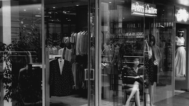The Perri Cutten shop in Chatswood., Sydney in 1991.