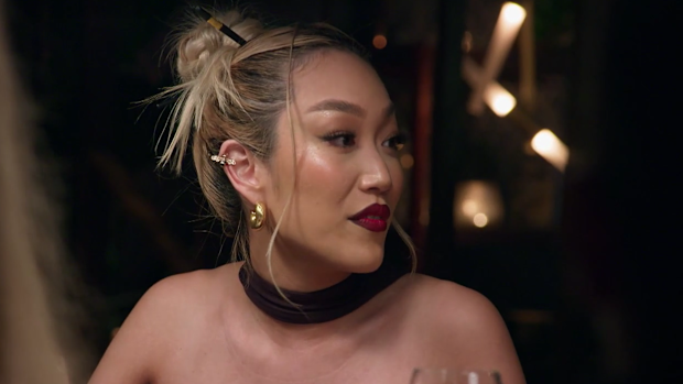 Janelle kicking off Dinner Party MAFS 2023