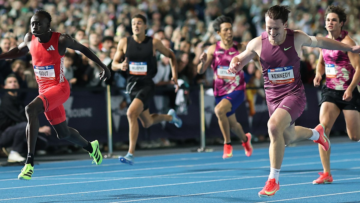 Australian athletics championships 2025 Lachlan Kennedy's background