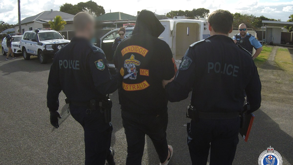 Five members of Bandidos bikie gang arrested and charged with drug and ...