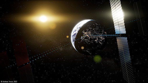 Space solar satellite