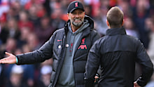 LIVERPOOL, ENGLAND - APRIL 30: ( THE SUN OUT.THE SUN ON SUNDAY OUT ) Jurgen Klopp manager of Liverpool during the Premier League match between Liverpool FC and Tottenham Hotspur at Anfield on April 30, 2023 in Liverpool, England. (Photo by Andrew Powell/Liverpool FC via Getty Images)
