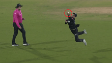 Mitchell Santner pulled off a brilliant one-handed catch against Afghanistan. 