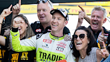 David Reynolds driver of the #20 Tradie Energy Racing Chevrolet Camaro ZL1, Charlie Schwerkolt team owner of Team 18 during the NTI Townsville 500 which is part of the 2025 Supercars Championship series at CARCO.COM.AU Raceway on July 12, 2025 in Townsville, Australia.