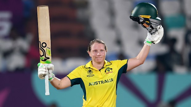 Australia defeats Bangladesh in the 2025 Cricket Women's World Cup, with Alyssa Healy scoring