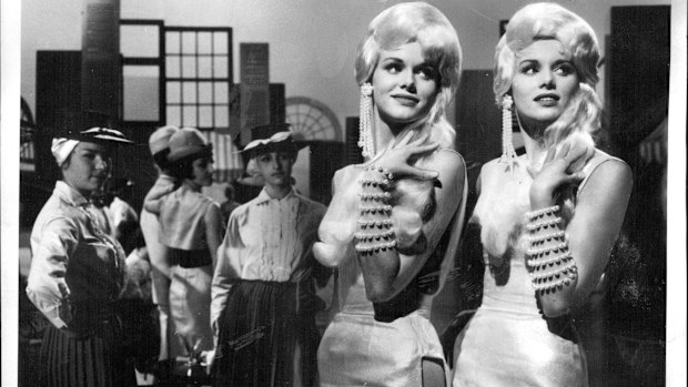 The twins, pictured on an ABC TV entertainment show in 1974.