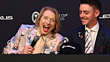 Gai Waterhouse shares a laugh with Robbie Dolan and Chris Waller