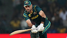 Glenn Maxwell of Australia bats during the ICC Men's T20 World Cup India & Sri Lanka 2026 match between Australia and Sri Lanka at Pallekele Cricket Stadium on February 16, 2026 in Kandy, Sri Lanka. (Photo by Sameera Peiris-ICC/ICC via Getty Images)