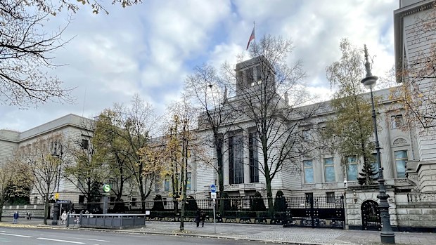 View of the Russian embassy in Berlin