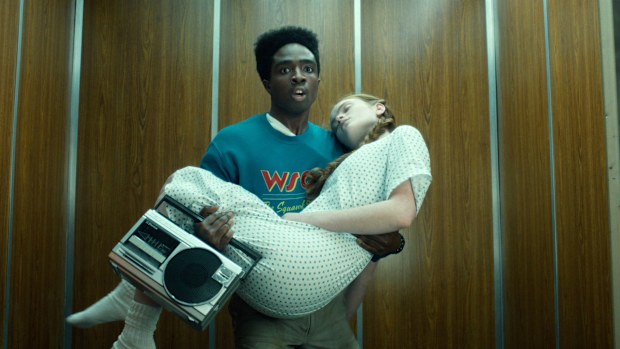 Caleb McLaughlin and Sadie Sink in Stranger Things Season 5