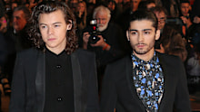 (L-R) Liam Payne, Niall Horan, Harry Styles and Zayn Malik of One Direction arrive at the 16th NRJ Music Awards at the Palais des Festivals on December 13, 2014 in Cannes, France 