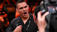Tim Tszyu firing up at Michael Zerafa.