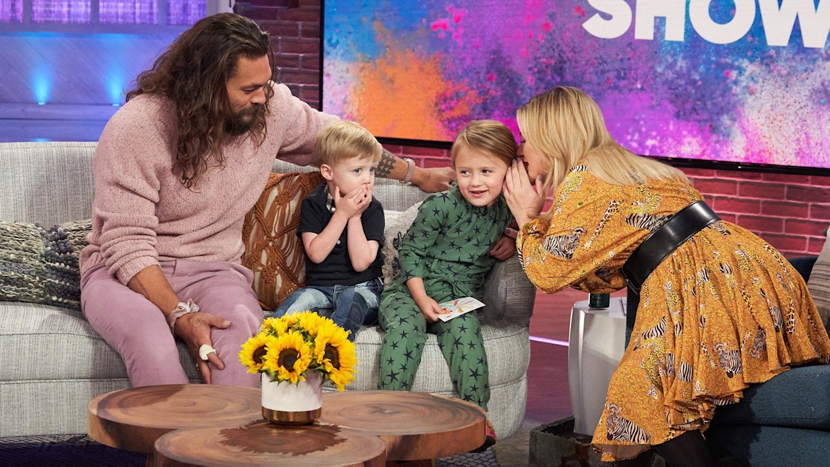 Kelly Clarkson's kids interviewed Jason Momoa about his role on Aquaman ...