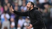 LONDON, ENGLAND - APRIL 08: Manager Roberto De Zerbi of Brighton & Hove Albion during the Premier League match between Tottenham Hotspur and Brighton & Hove Albion at Tottenham Hotspur Stadium on April 8, 2023 in London, United Kingdom. (Photo by Sebastian Frej/MB Media/Getty Images)