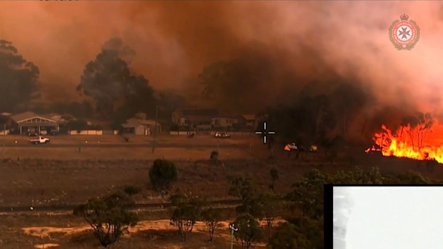 The town of Wallangarra, on the NSW-Queensland border, where residents were told earlier in the day to seek shelter, has been saved.