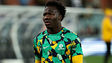 Nestory Irankunda representing the Socceroos. 