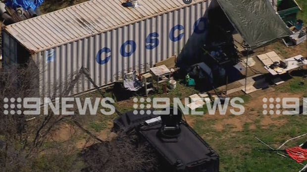 Police reportedly used a bearcat to ram the shipping container where Freeman was located.