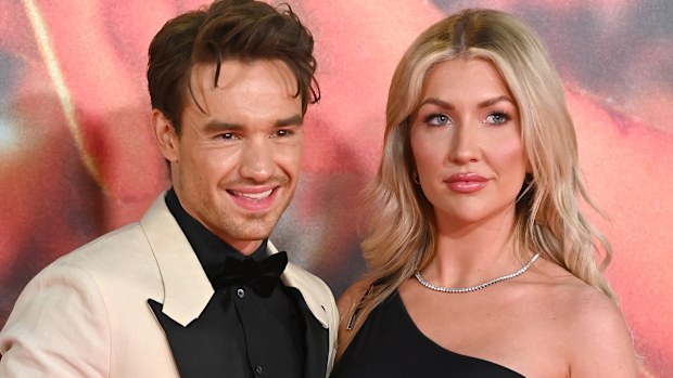 Liam Payne and Kate Cassidy arrive at the "All Of Those Voices" UK Premiere at Cineworld Leicester Square on March 16, 2023 in London, England. 