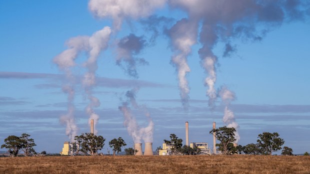The Age, News 22/03/2024, photo by Justin McManus. Loy Yang Coal fired power station, La Trobe Valley.
