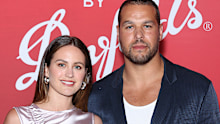 Jesinta Franklin and Buddy Franklin attend the Venture Beyond by Penfolds event at Carriageworks on August 17, 2023 in Sydney, Australia. 
