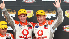 Mark Skaife (right) won the 2010 Bathust 1000 with Roland Dane's team, Triple Eight Race Engineering.