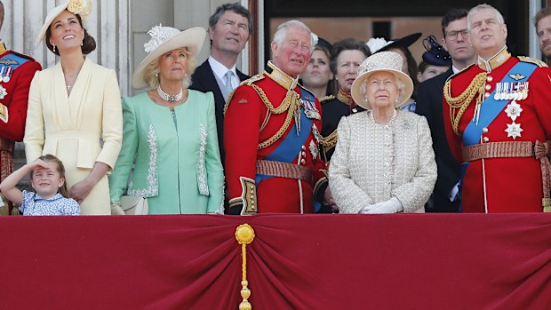 Queen Elizabeth royal family Trooping the Colour