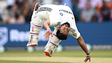 Rishabh Pant celebrates with a flip. 