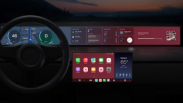 Your phone will communicate with the car to get your speed, RPM, fuel level and climate information.