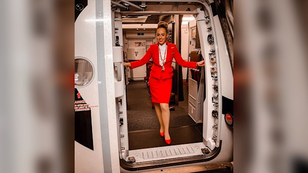 Jordan Hazrati as flight attendant