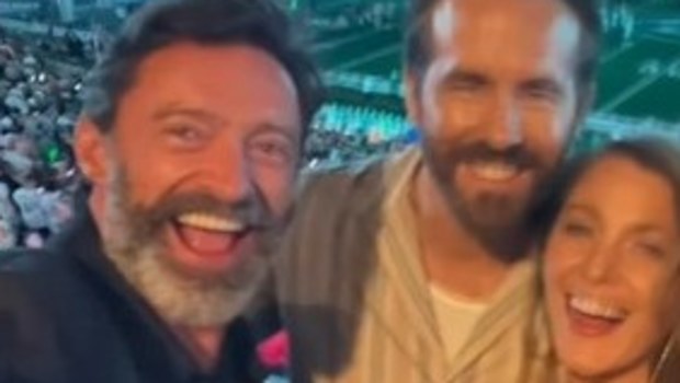 Hugh Jackman, Ryan Reynolds, Blake Lively and Taylor Swift