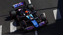 Esteban Ocon driving the Alpine F1 A524 at the Monaco Grand Prix.