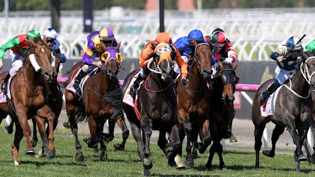 Ace High has beaten Sully and Astoria to win the $1.5 million Victoria Derby at Flemington.