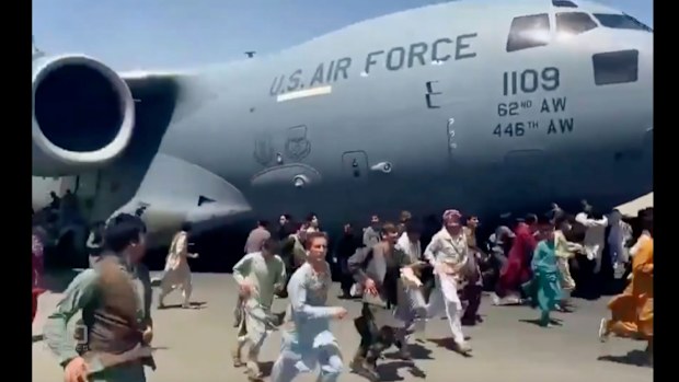 The images beamed to the world of desperate Afghans clinging to the wings of a departing American military cargo plane will long remained etched in our minds.