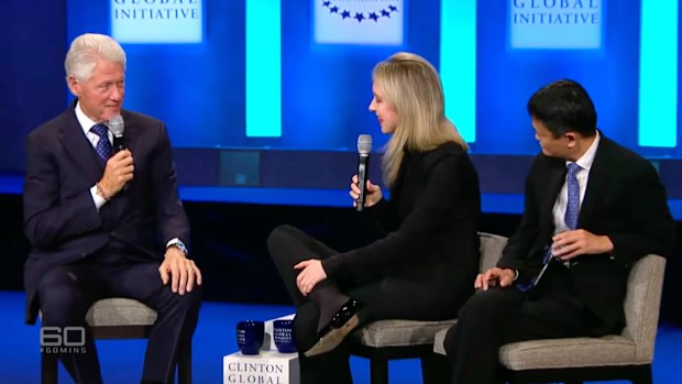 Holmes even met political powerhouses Joe Biden and Bill Clinton.