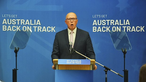The Leader of the Opposition Peter Dutton
