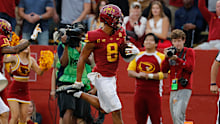Wide receiver Xavier Hutchinson of the Iowa State Cyclones.