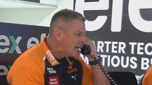 Adam Kingsley cracked it in the GWs coaches box, as the Lions kicked five in a row.