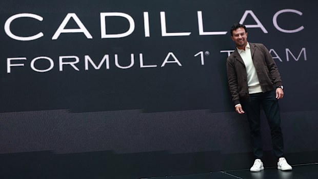 Mexican driver Sergio 'Checo' Perez unveiled as part of the Cadillac F1 team.