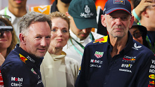 Geri Horner, Oracle Red Bull Racing Team Principal Christian Horner and Adrian Newey.