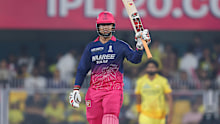 Vaibhav Suryavanshi celebrates his half-century.