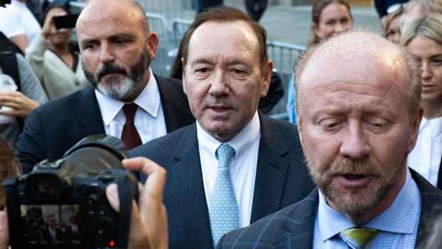 Kevin Spacey arrives at court