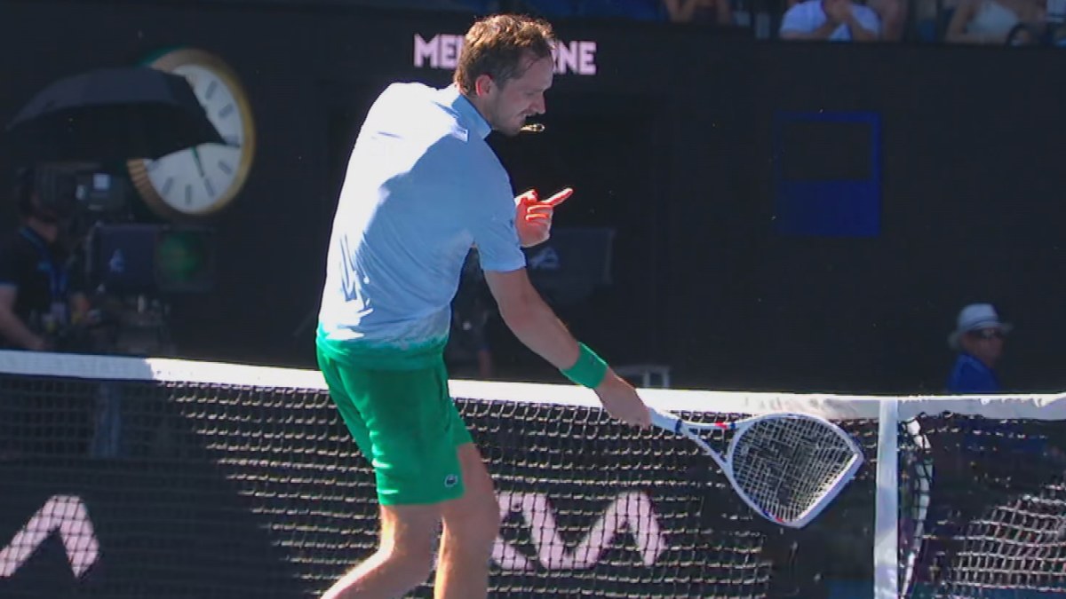 Medvedev fumes as 418th-ranked rival takes two sets