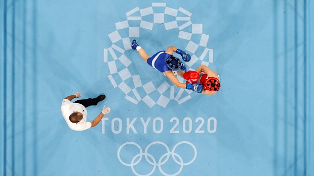 Caitlin Parker in action at Tokyo 2020.