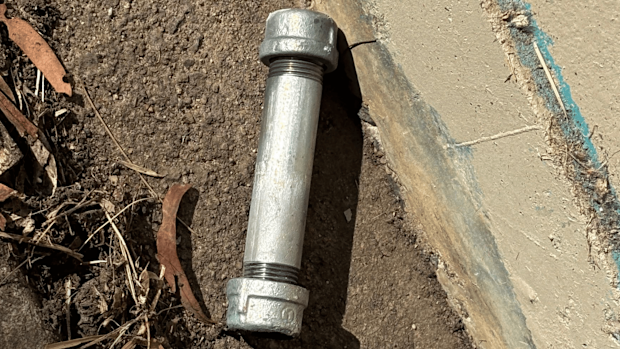 The bombs have been found on the side of the road in Belconnen.