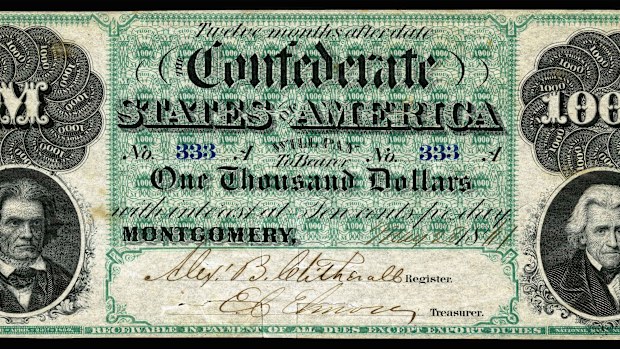 The counterfeiting in the South led to hyperinflation.