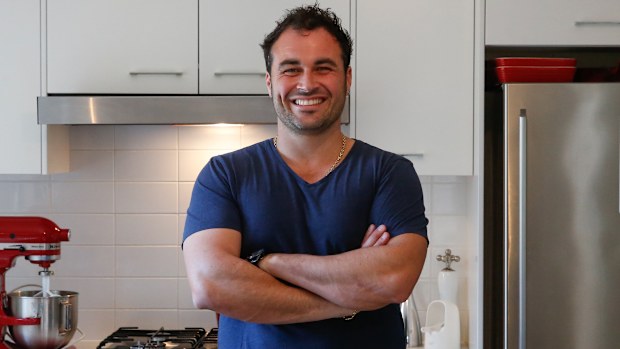 GOOD FOOD KITCHEN SPY. Reporter: Stephanie Clifford-Smith. Chef and Ch.10 cooking show host, Miguel Maestre pictured at his home in Sydney Northern Beaches with some of his favorite cooking items. Photo: Peter Rae Friday 11 September, 2015.