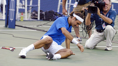 First US Open final: 2004 v Lleyton Hewitt (W)