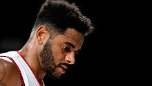 HOBART, AUSTRALIA - JANUARY 29: Corey Webster of the Wildcats looks dejected after the game during the round 17 NBL match between Tasmania Jackjumpers and Perth Wildcats at MyState Bank Arena, on January 29, 2023, in Hobart, Australia. (Photo by Steve Bell/Getty Images)